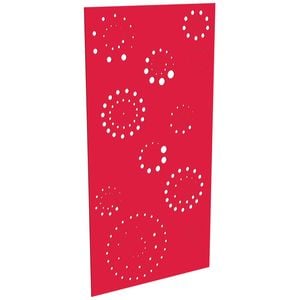 ProtectorAl 300-1200w x 1201-2400h Light Red/Gloss White Fireworks Unframed Composite Deco Panel