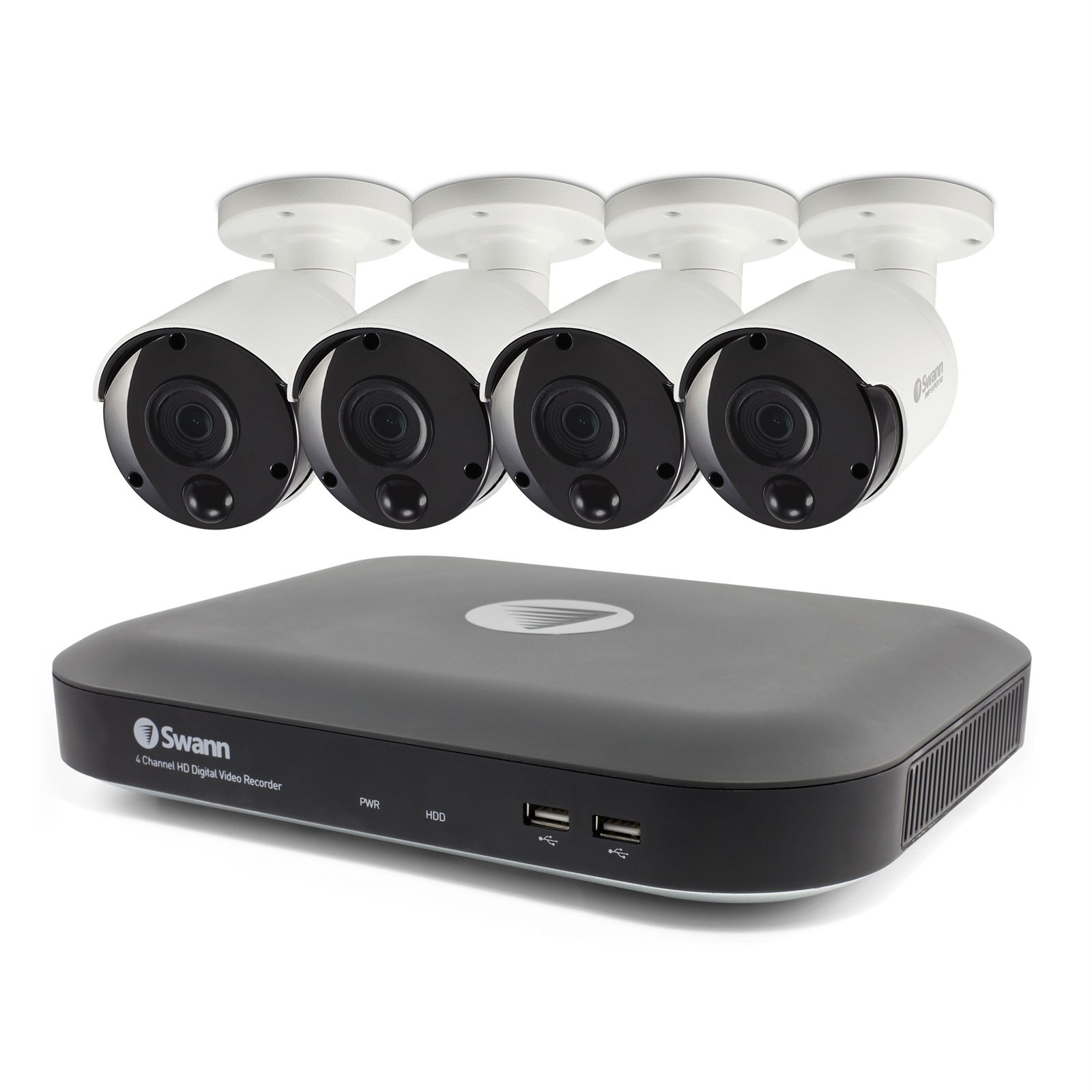 Swann 4 Camera 4 Channel 4K Ultra HD DVR CCTV Kit with 1TB HDD & 4 x 4K Thermal Sensing Security Cameras