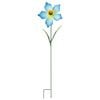 20 x 84cm Blue Metal Daffodil Decorative Garden Stake