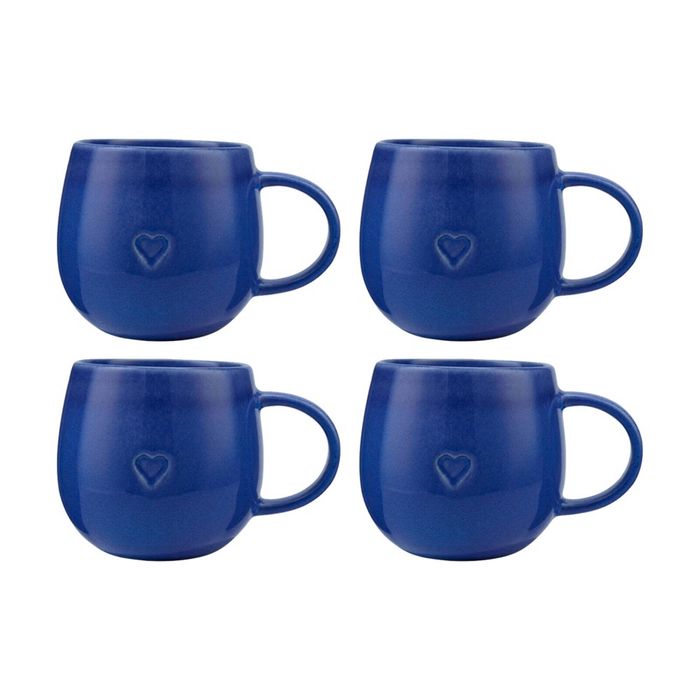 4pk Maxwell & Williams The Mug Club Amore Snug Mug 460ml - Blue