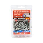 Zenith 10G x 50mm Galvanised Self Embedding Head Metal Screws Winged - 50 Pack