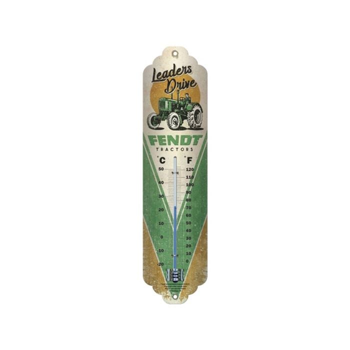 Nostalgic-art Wall Metal Thermometer Fendt Leaders Drive 28x6.5x2cm