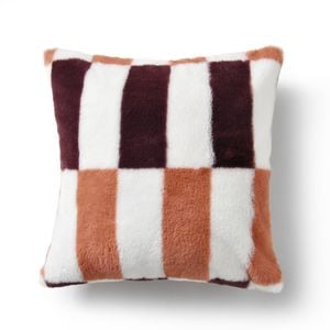 Dreamaker Alma Faux Fur Cushion Chocolate Mousse 50x50cm