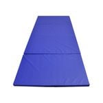 Large 240cm X 120cm X 4cm Gymnastics Folding Gym Exercise Yoga Mat - Blue