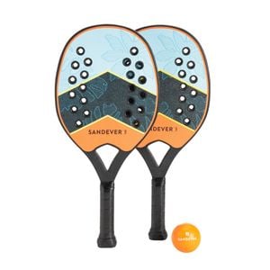 Decathlon - Beach Tennis Racquets Set - Btr 160 - No Size