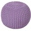 Braided Ottoman Pouffe - Braided Ottoman Lilac