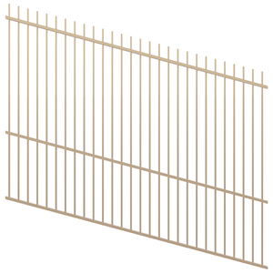 ProtectorAl 1201 - 2400 x 1800mm Primrose Raked 16-30º Picket Top Pool Fence Panel