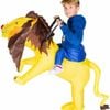 Inflatable Kids Piggyback Ride On Lion Costume - One Size