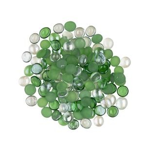 Tuscan Path 1kg 17-19mm Decorative Green Glass Gems