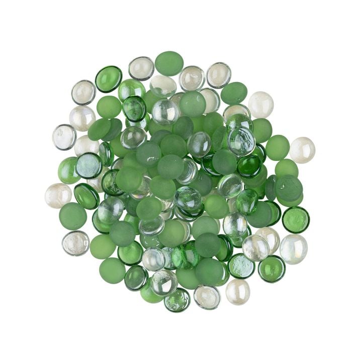 Tuscan Path 1kg 17-19mm Decorative Green Glass Gems