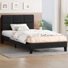 Alfordson Bed Frame King Single Size Fabric Charcoal