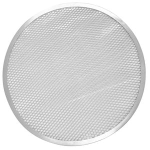 Vogue Pizza Tray Perforated Aluminium 355mm Commercial Kitchen Baking Supplies