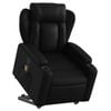 vidaXL Stand up Massage Recliner Chair Armchair Single Sofa Black Faux Leather