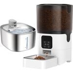 Advwin 6L Automatic Pet Feeder  + 4L Pet Water Fountain