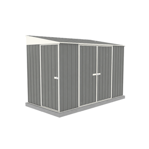 Absco Sheds 1.52 x 3.0 x 2.06m Woodland Grey Narrow Triple Door Garden Shed