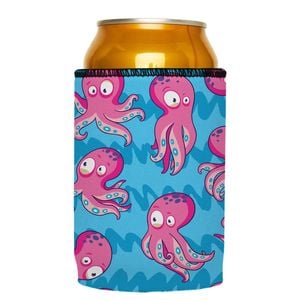 Stubbyz Pink Octopus Stubby Cooler