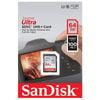 Sandisk Ultra 64gb Sd Card Sdxc Uhs-i 100mb/s Camera Dslr Memory Card Sdsdunr-064g