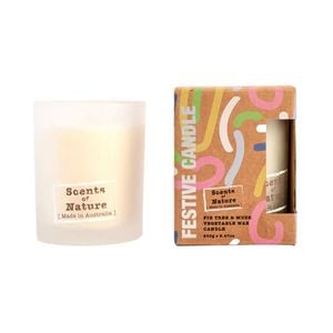 Scents Of Nature Festive Candle Fir Tree & Musk Scented 240g