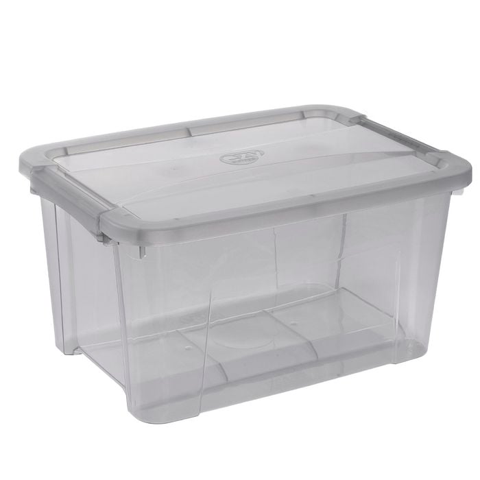 Ezy Storage 15L Grey Classic Storage Tub