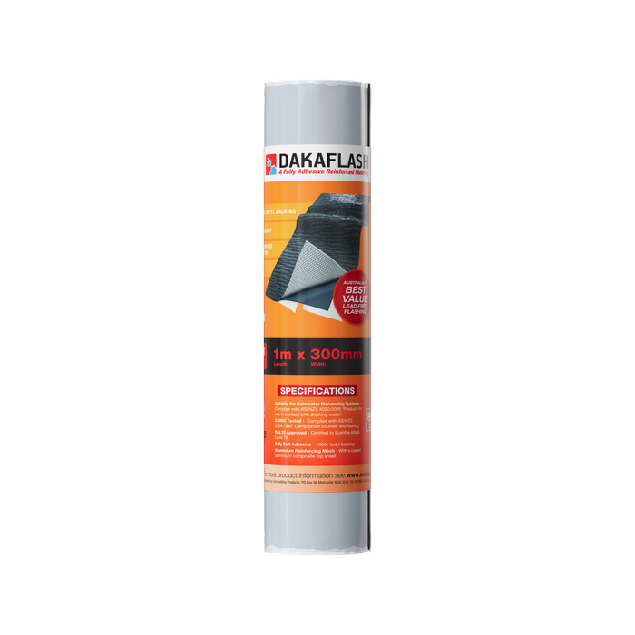Dakaflash 300mm x 1m Terracotta Lead Free Flashing