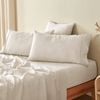 Natural Home 100% European Flax Linen Natural King Pillowcase Twin Pack
