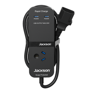 Jackson Move PD30W USB-C x 2 Black 1 Outlet Worldwide Powerboard With Case