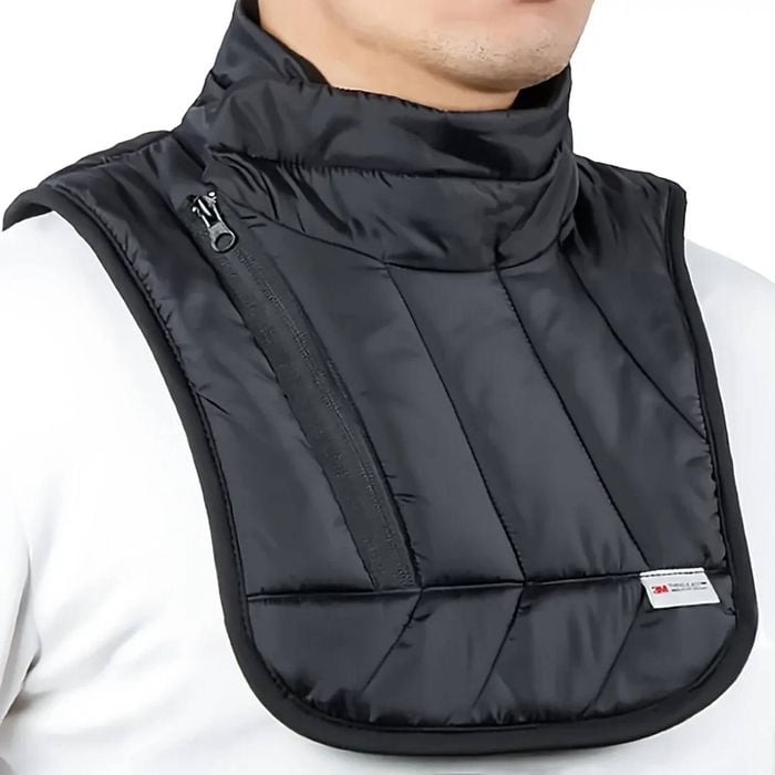 3m Thinsulate Windproof Thermal Neck Warmer Bib Scarf Winter Motorcycle In Black