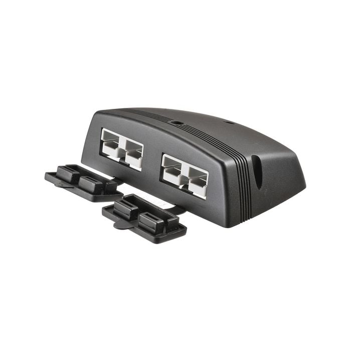Narva HDRV Dual Surface Mount 50A Connector with Covers 81163BL