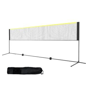 VEVOR Badminton Net Black Height Adjustable for Kids Backyard Game Use