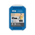 Kreg 32mm Zinc Fine Thread MaxiLoc Head Pocket-Hole Screws - 100 Pack