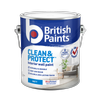 British Paints Black Matt Clean And Protect Interior Paint - 2L