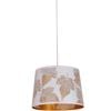 CLA Lighting Penshade Interior Slanted with Maple Leaf Pattern Laser Cut Pendant Light White