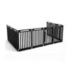 Costway Dog Pet Fence 10 Panels Portable Exercise Play Pen w/Door Lock-Black