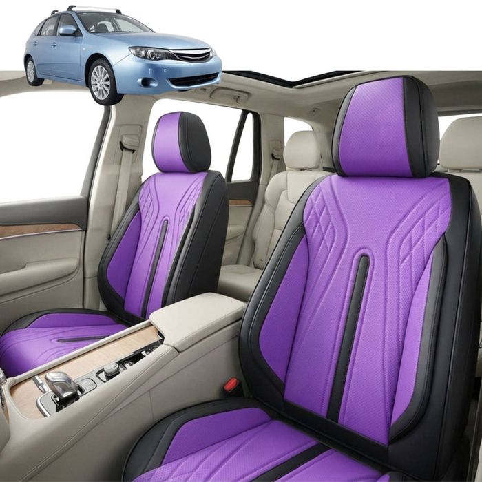 Australian Goose Front Seat Covers for Subaru Impreza 2011 - 2016 (G3, G4) - PU Leather, Purple (2pc)