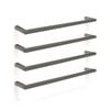Brushed Gun Metal Grey 600mm Round PVD Single Heated Rail