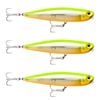 3x Rapala 11cm Precision Xtreme Pencil Saltwater Fishing Lures - Flake Hot