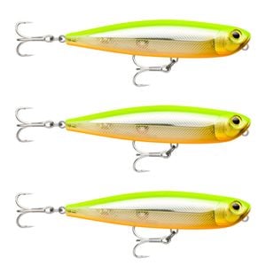 3x Rapala 11cm Precision Xtreme Pencil Saltwater Fishing Lures - Flake Hot