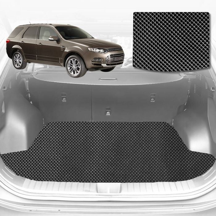 6D Diamond Car Boot Mat for Ford Territory 2011-2016-Cargo Mat-Black-Outback GT