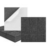 iDEER LIFE Acoustic Foam 12Pcs Sound Absorbing Panels Wall Tiles 3X3 Square (Dark Grey)