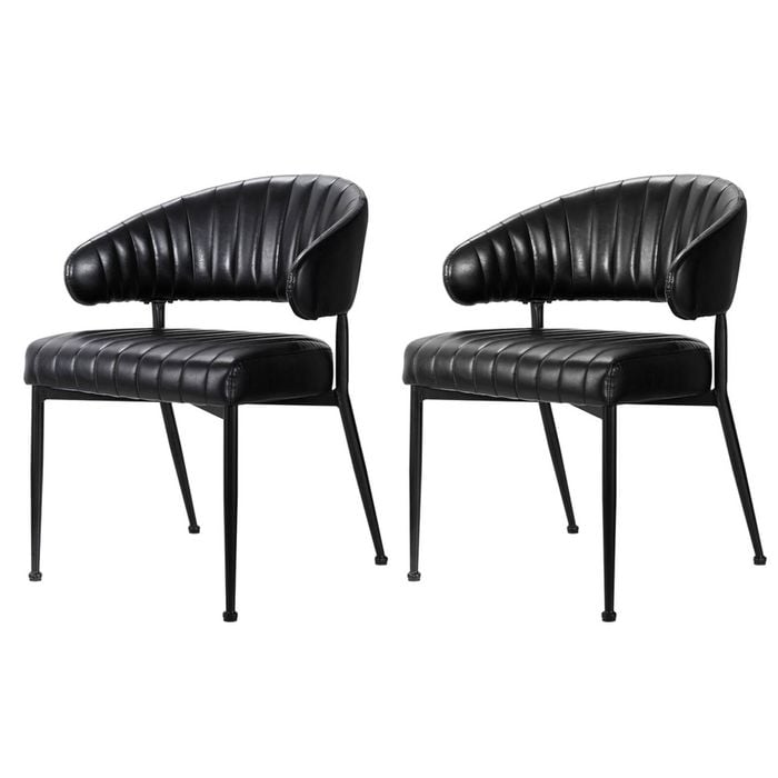 Dining Chairs Black x2 - Bunnings Australia