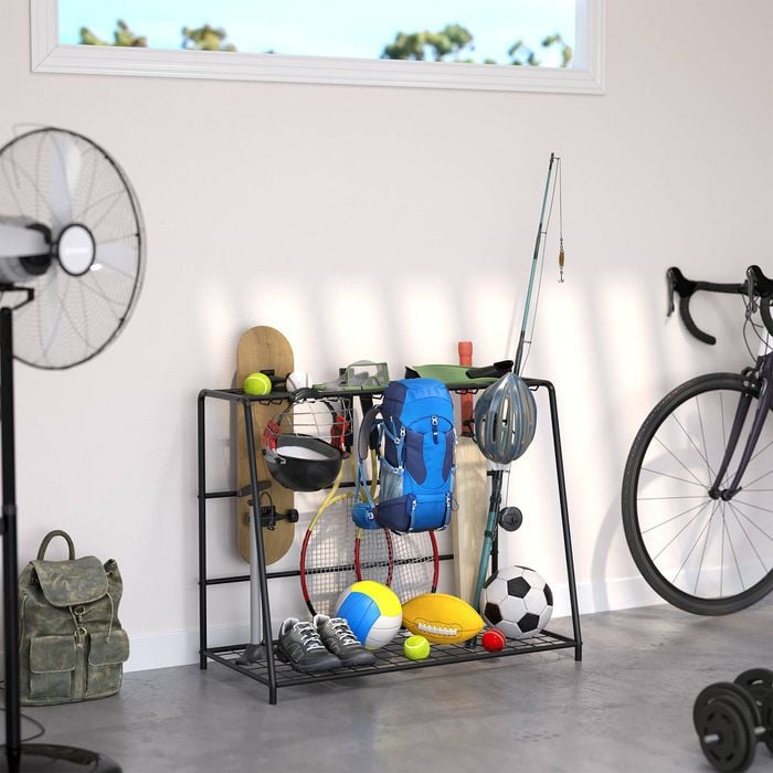 Handy 818 x 470 x 1020mm Black Freestanding Multi-Purpose Storage