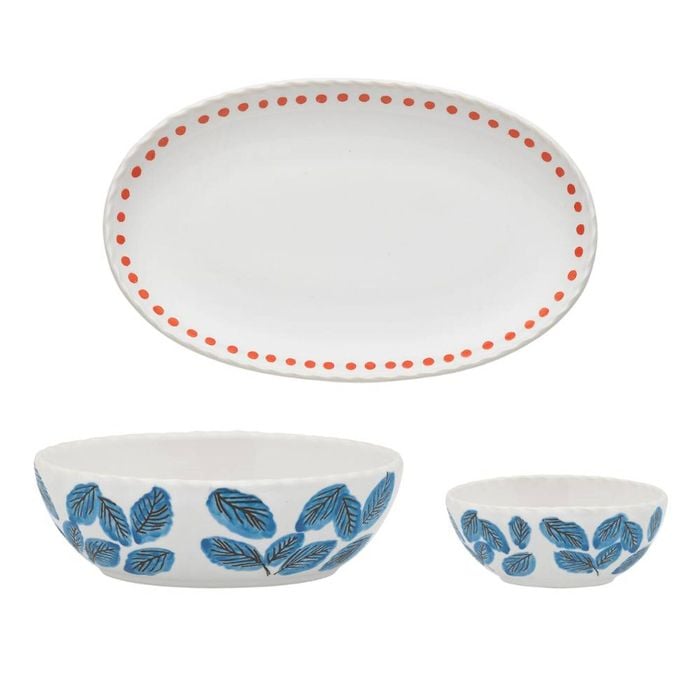 Porto Ecology Joie Set Of 2 Dip Bowls With Tray