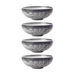 4PK Maxwell & Williams Caviar Coupe Bowl 15.5x6cm Porcelain - Granite