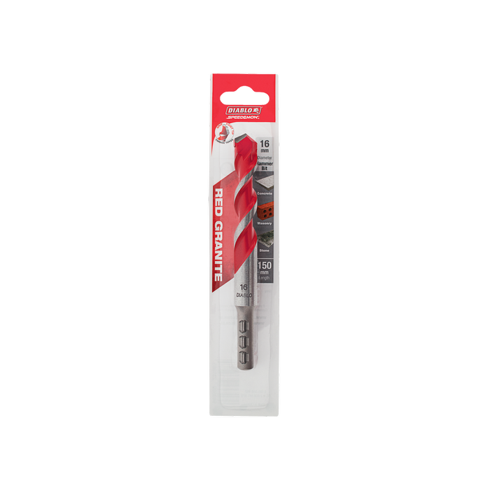 Diablo 16 x 150mm Red Granite Speedemon Drill Bit