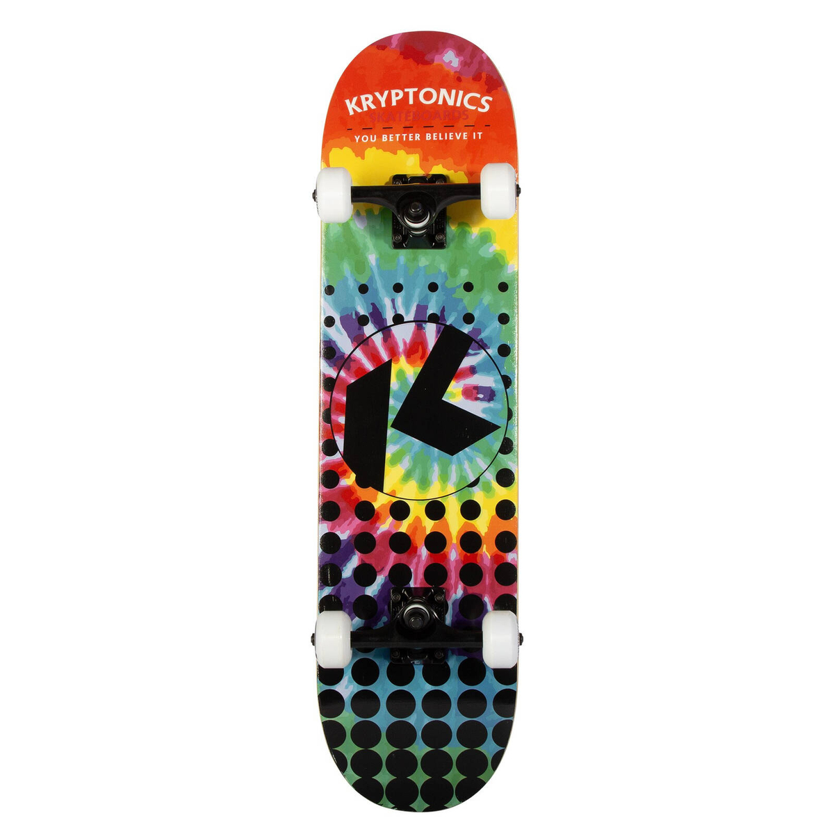 Kryptonics 31-inch Star Series Complete Skateboard Rainbow Dot ...