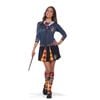 Gryffindor Teen Adult Halloween Costume Top with Printed Cardigan Shirt Tie and House Emblem, Medium