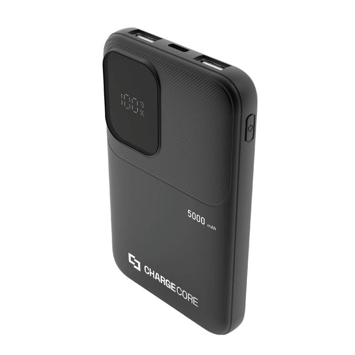 Laser ChargeCore Power Bank 5000mAh (Black)