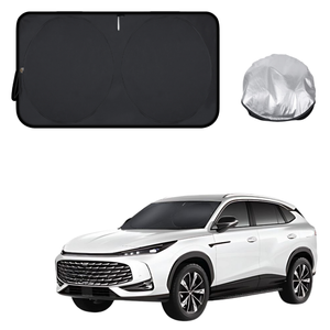 Front Windscreen Sun Shade for MG HS 2018 - 2024 (SAS23) - Standard 150 x 85 cm - Black