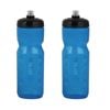 2PK Zefal Sense Soft 80 Bike Water Bottle 800ml - Translucent Blue