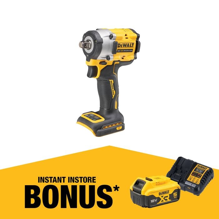 DeWALT 18V XR Cordless Brushless 1/2" Hog Ring Impact Wrench - Skin Only